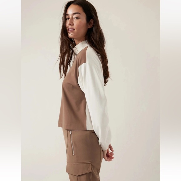 ATHLETA Venice Sweatshirt, Rustic Beige/Magnolia - Picture 3 of 5